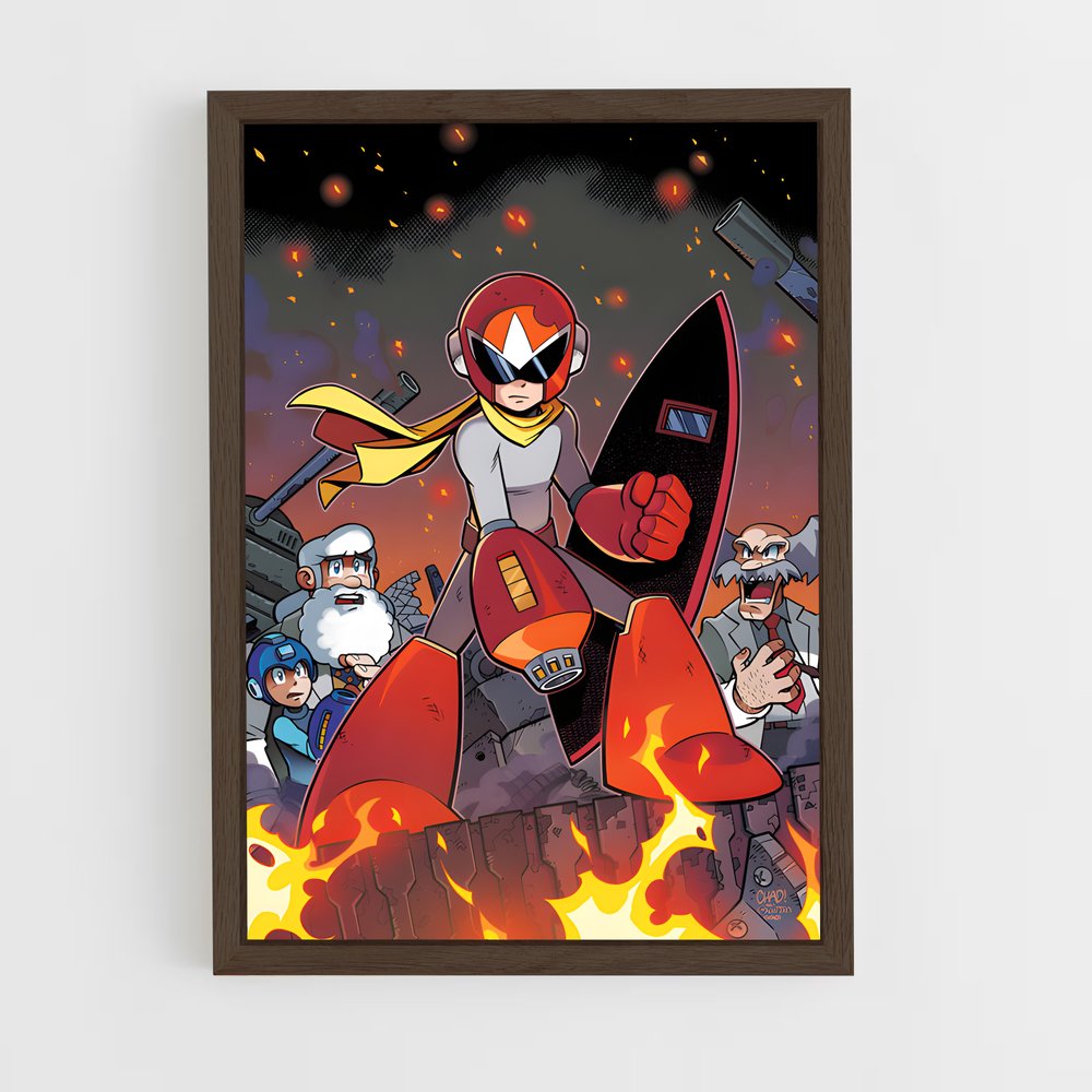Poster Mutants en Rébellion – affiche Mega man (vue 5)